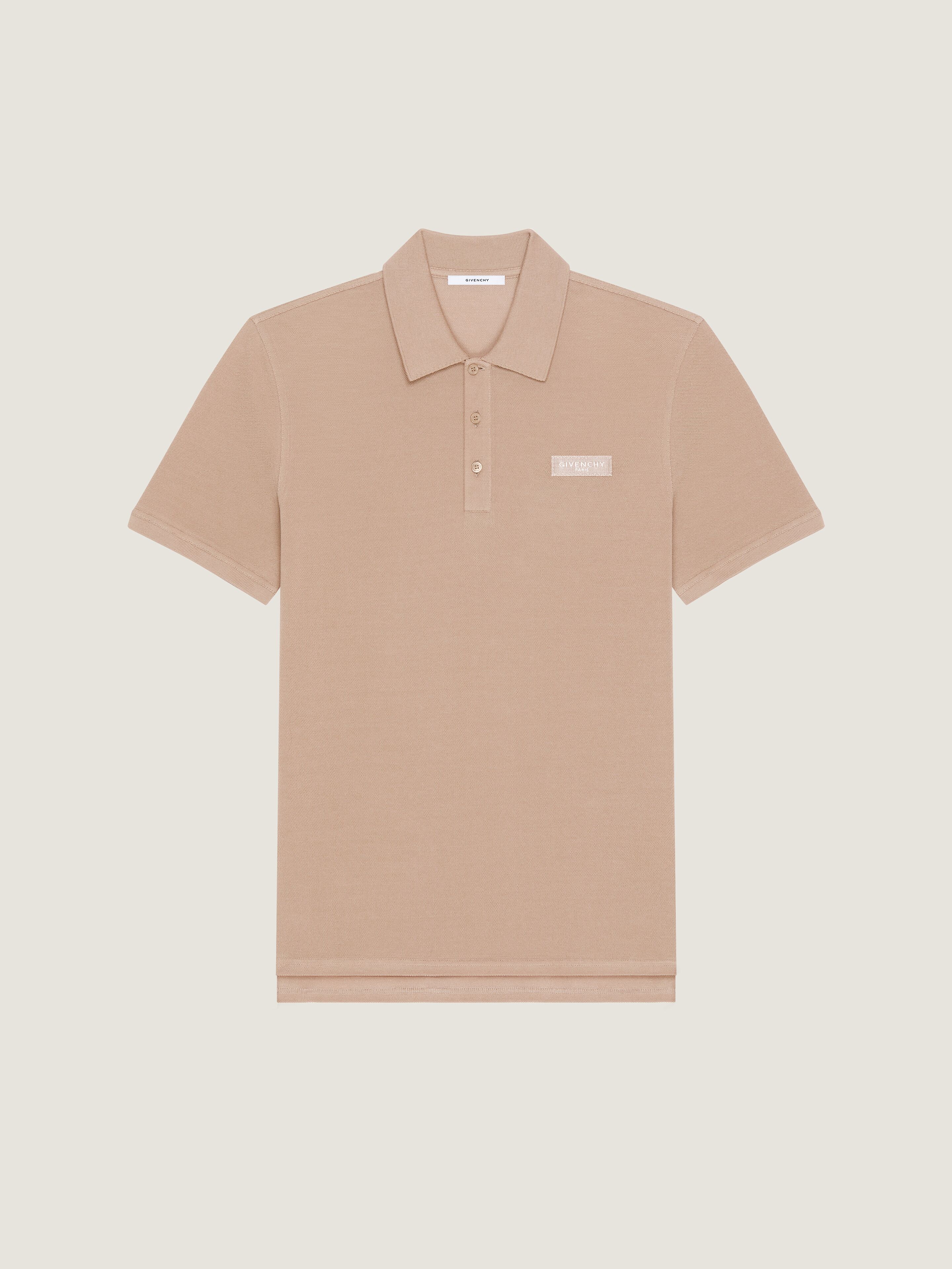 Polo in cotton with GIVENCHY Paris gros grain